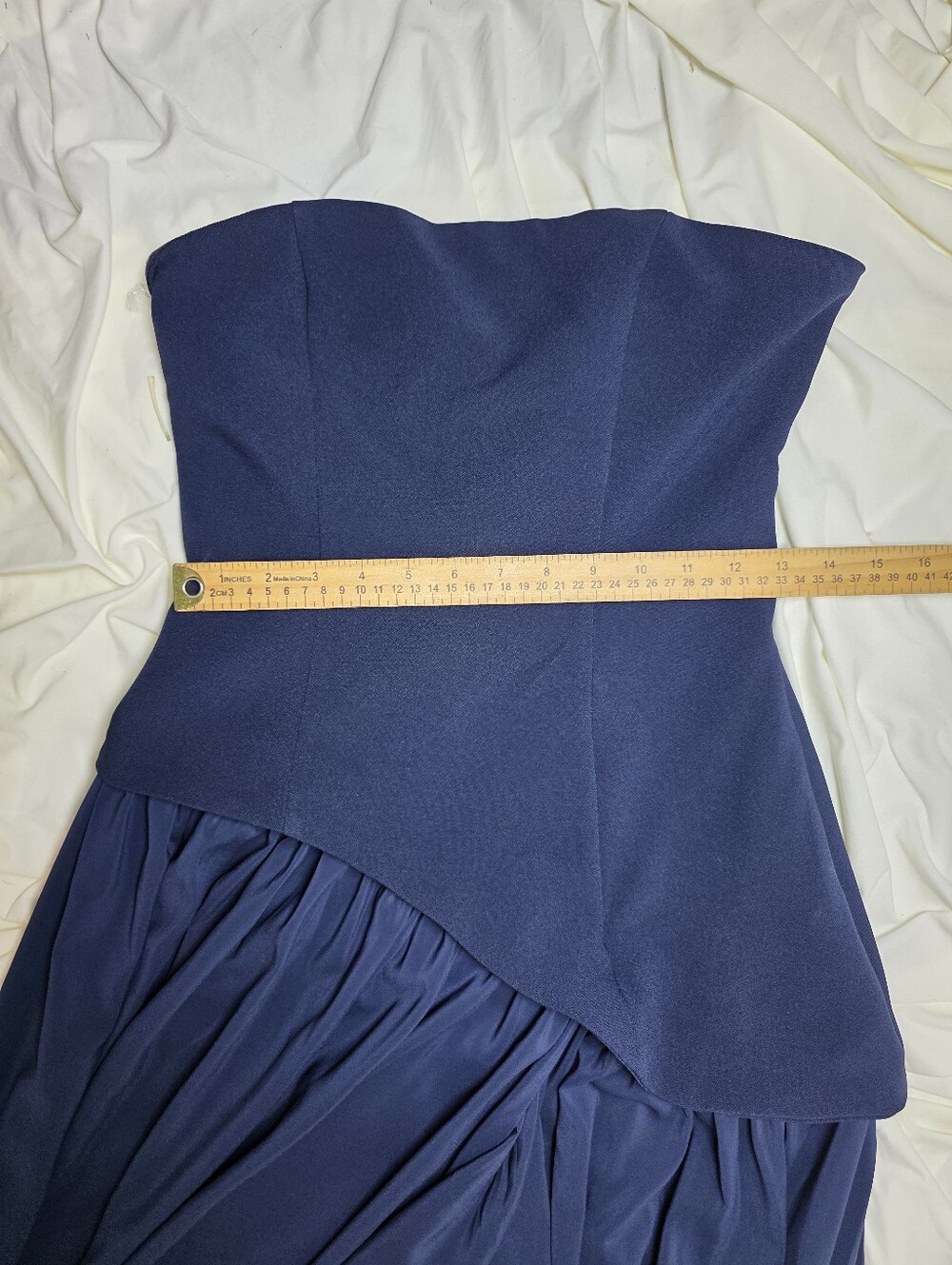 Vestido largo Maliyah - Azul marino BABYBOO NWT $200 - Picture 8 of 16